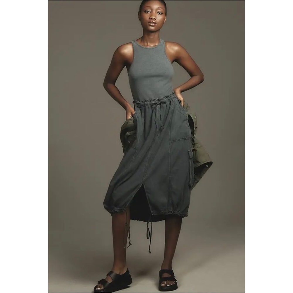 Anthropologie Daily Practice Be Bold Racerback Twofer Dress